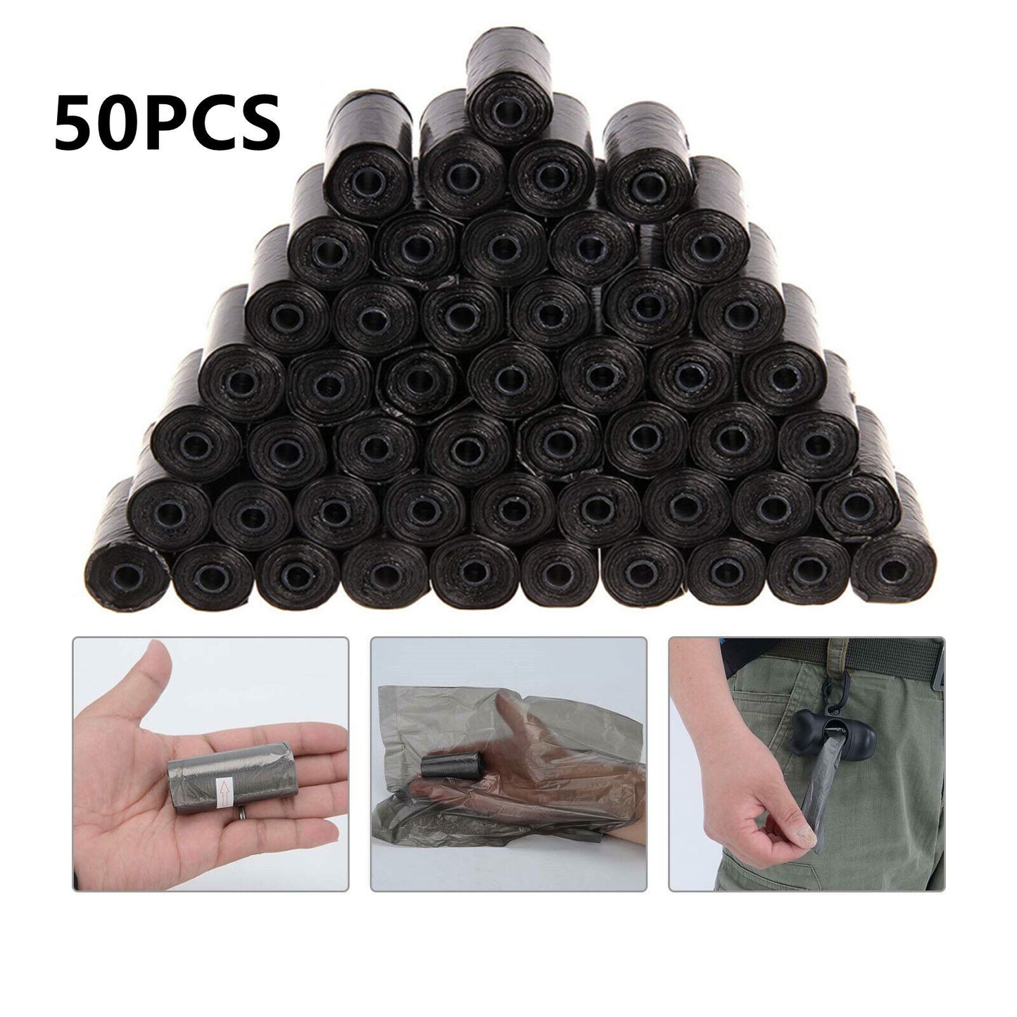 1000 Dog Poop Bags Large Doggy Biodegradable Pet Poo Waste Bags Heavy Duty Bag